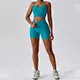 ribbed biker shorts